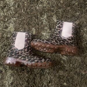 Wonder Nation Pink Leopard Rain Boots